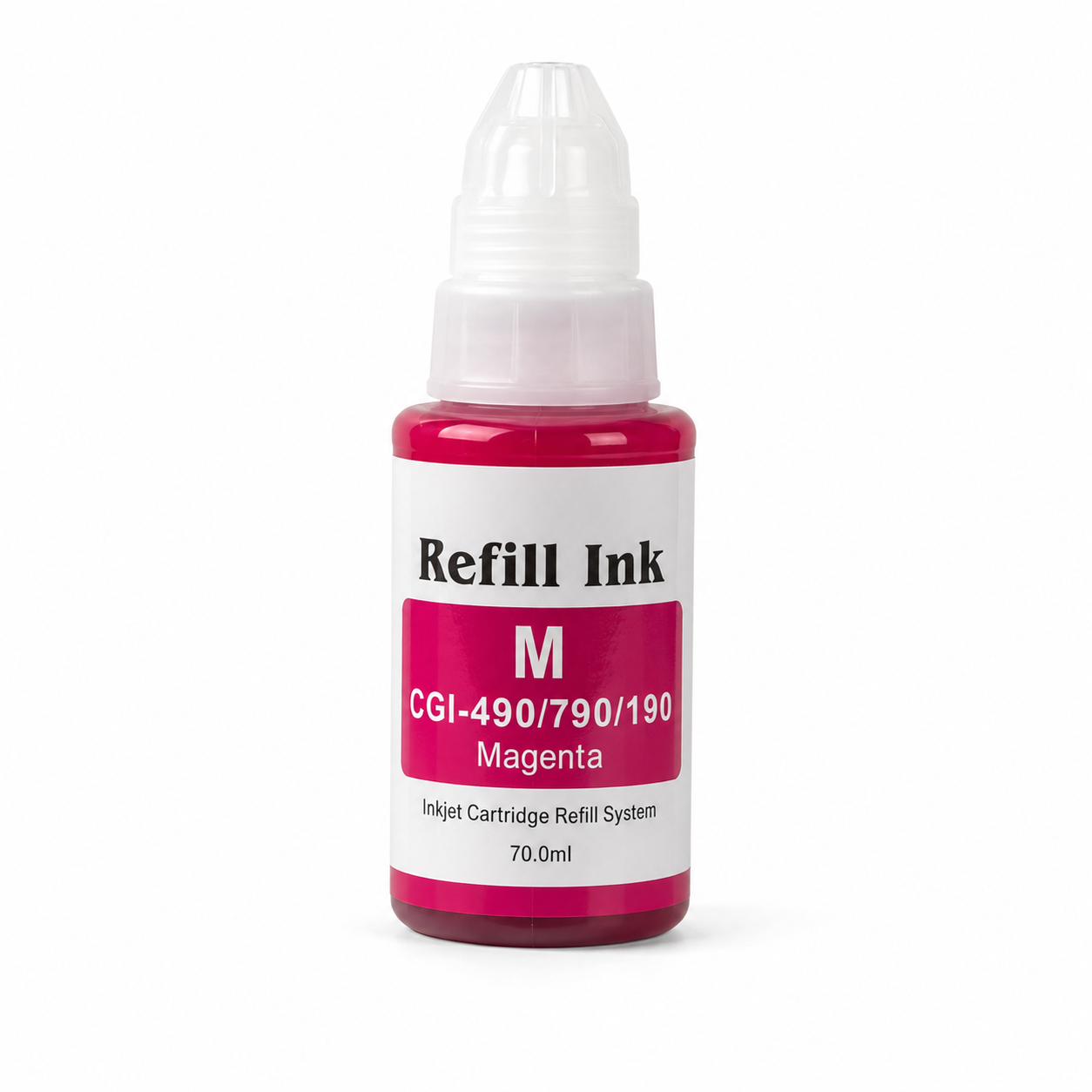 Botella tinta Canon G2411 Magenta compatible · ISO 9001