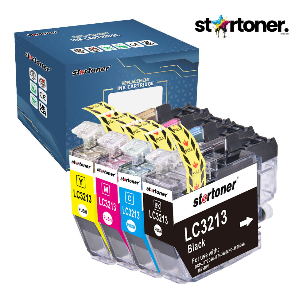 Brother LC3213 kompatible Tintenpatrone, Vorderansicht | Startoner