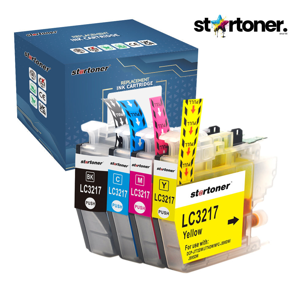 خرطوشة حبر Brother LC3217 متوافقة، منظر أمامي | Startoner