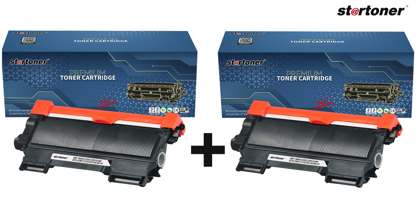 Toner Compatible Brother TN450 2220 2225 2250 2275 PACK 2