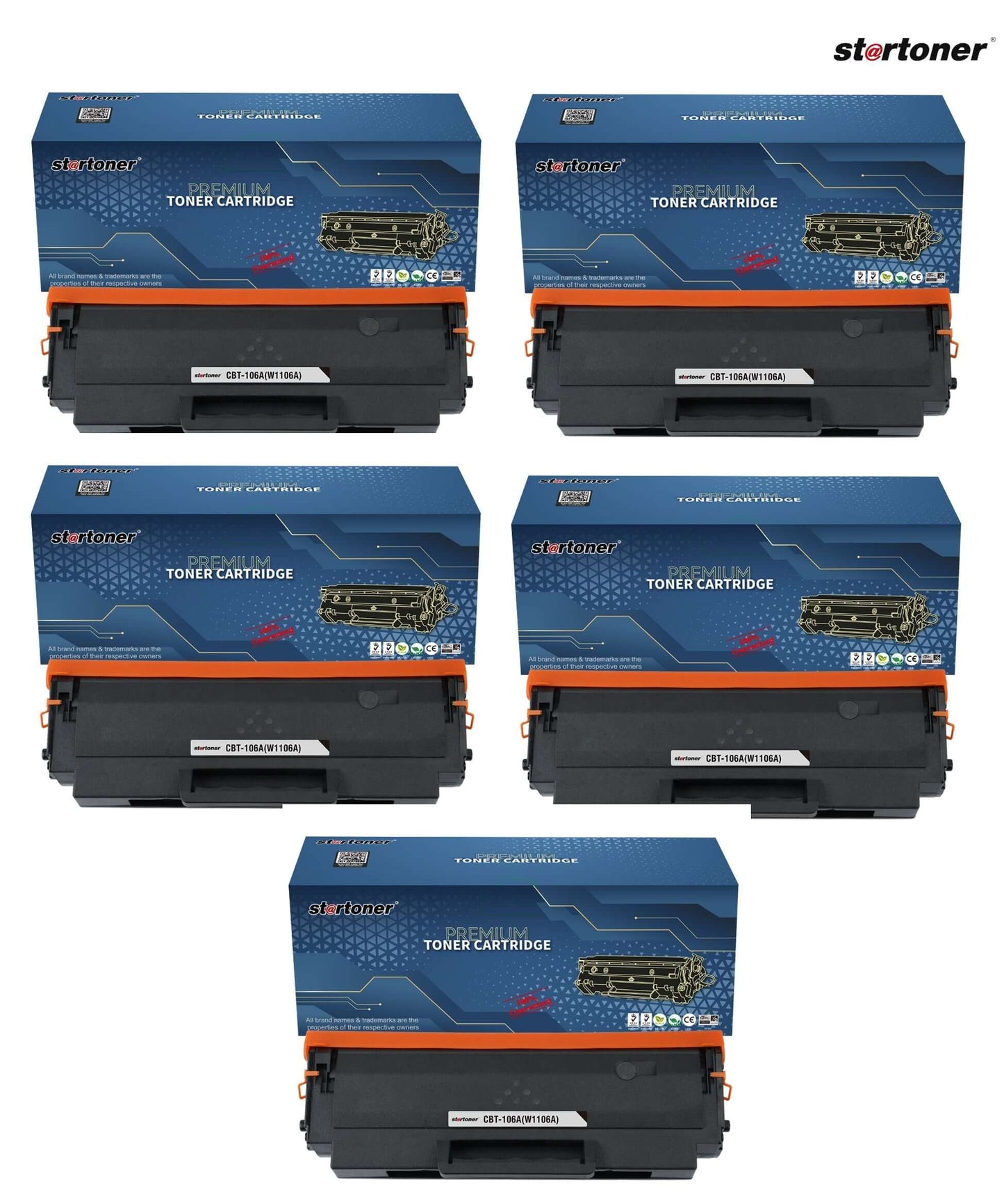 HP 106A tóner compatible — embalaje original Startoner | Startoner