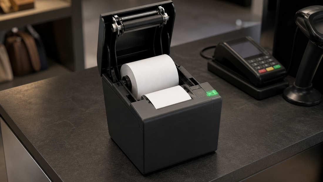Impresora de recibos KW-M804: guía POS, papel de 80 mm y puesta en marcha
