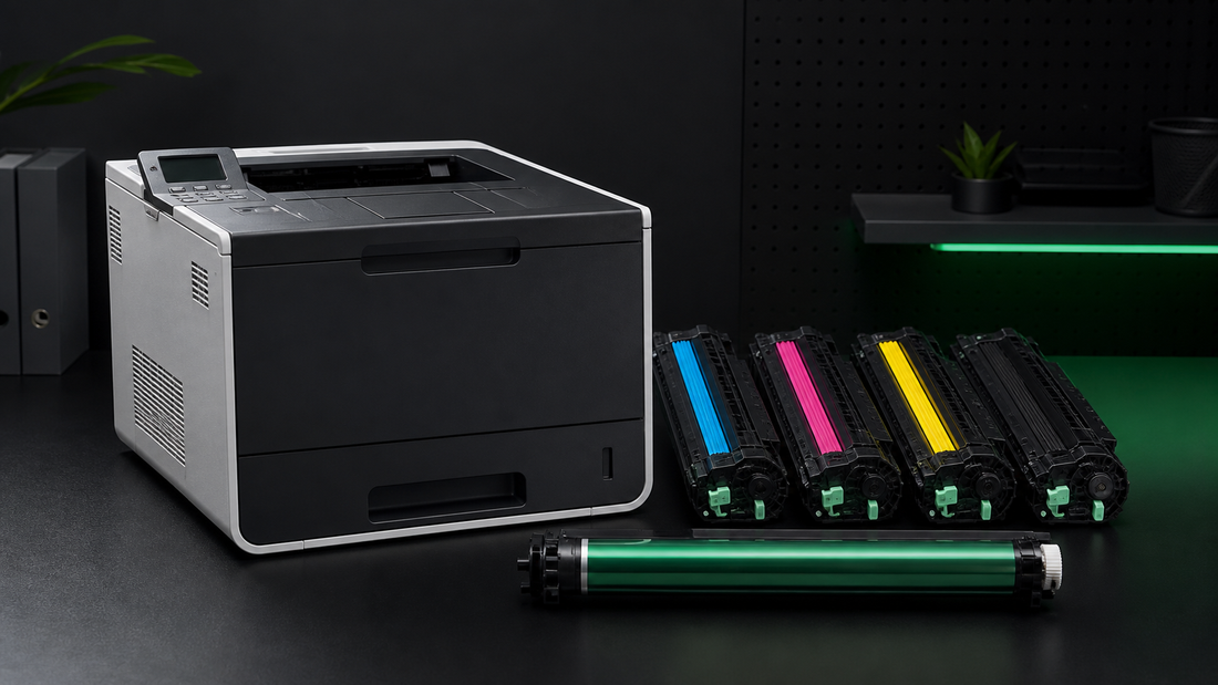 Qué tóner y tambor necesita la HP Color LaserJet CP1025