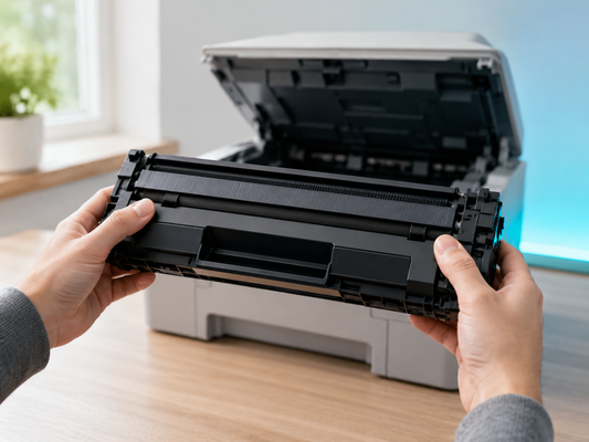 cómo instalar un cartucho de tóner paso a paso sin dañarlo en impresoras HP, Brother y Canon