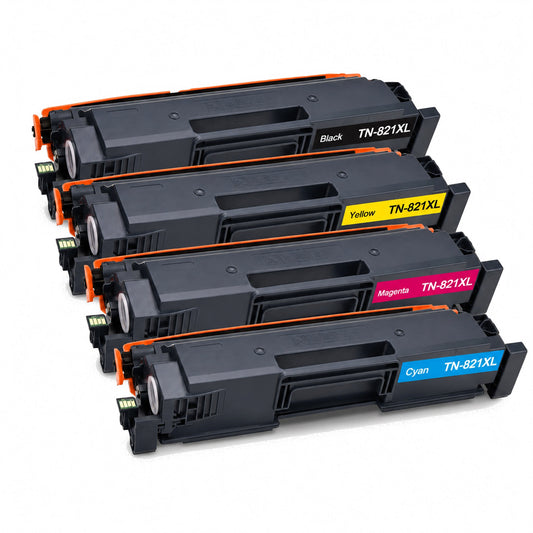 Brother TN-881XL/TN-821XL pack 4 colores compatible — apilados | Startoner