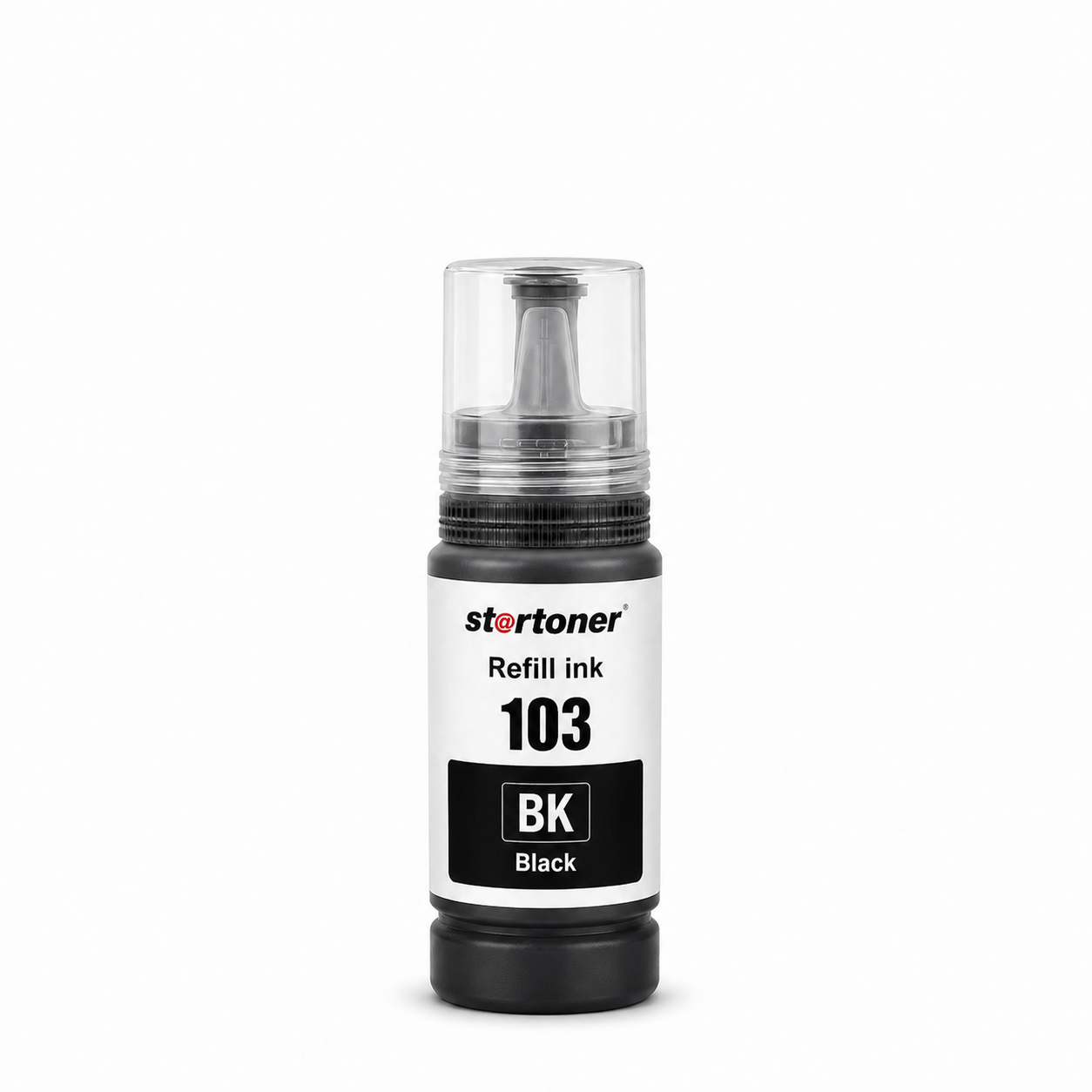 Botella tinta Epson 103 Negro compatible · ISO 9001