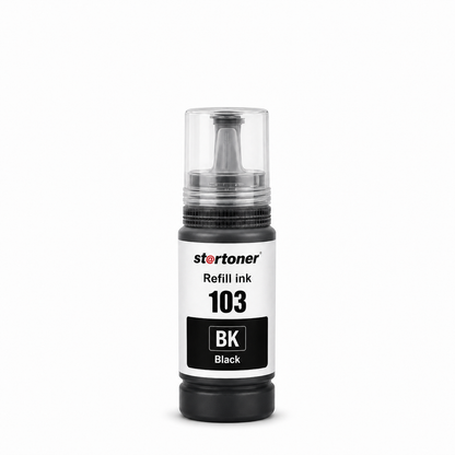 Botella tinta Epson 103 Negro compatible · ISO 9001