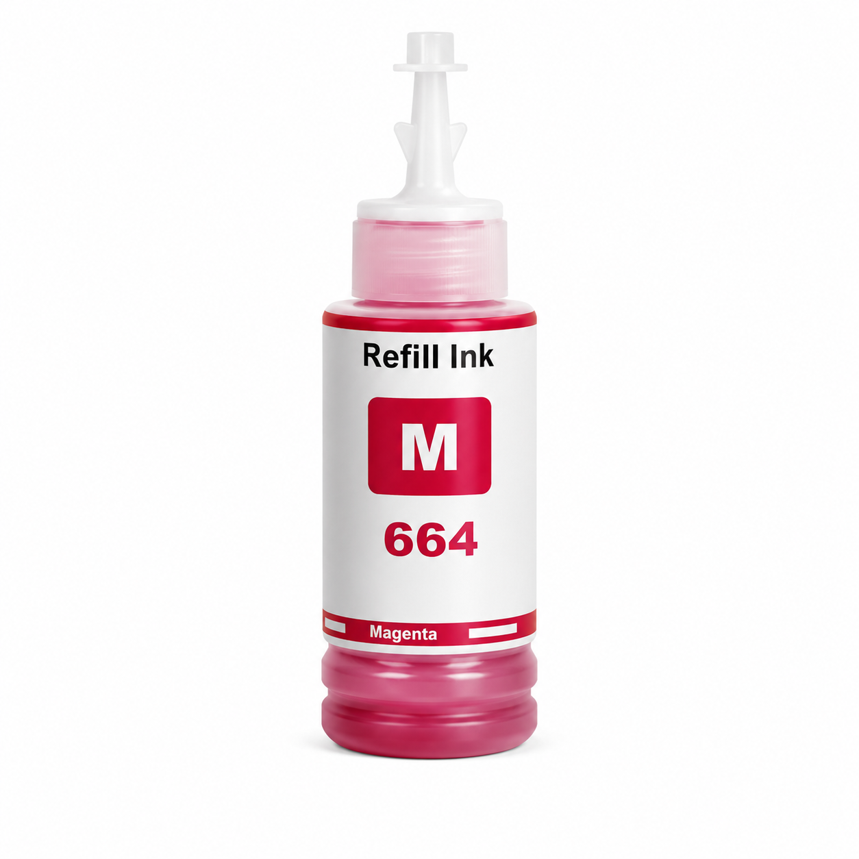 Botella tinta Epson 664 Magenta compatible · ISO 9001
