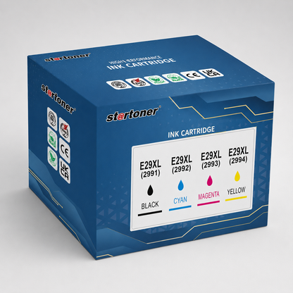 Caja set cartuchos tinta Epson 29XL compatible · 4 colores