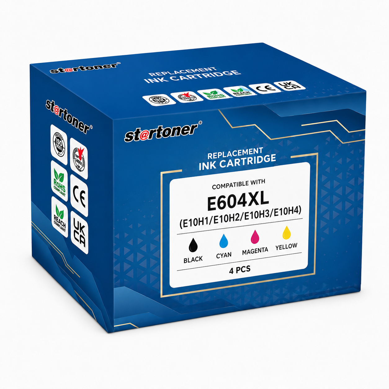 Caja set cartuchos tinta Epson 604XL compatible · 4 colores