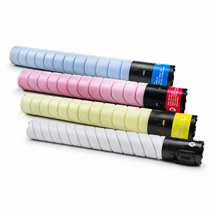 Tóner Konica Minolta TN220/TN221 compatible — Negro, Cian, Magenta, Amarillo · ISO 9001