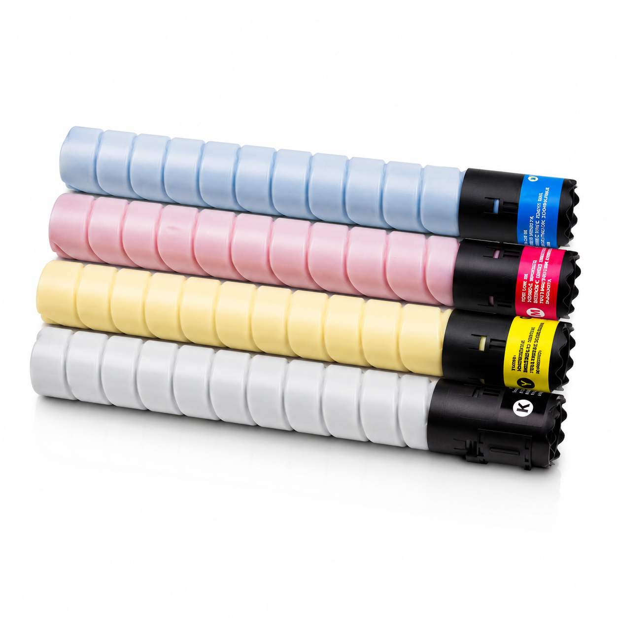 Tóner Konica Minolta TN216 compatible — Negro, Cian, Magenta, Amarillo · ISO 9001