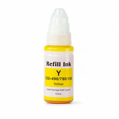 Botella tinta Canon G2411 Amarillo compatible · ISO 9001