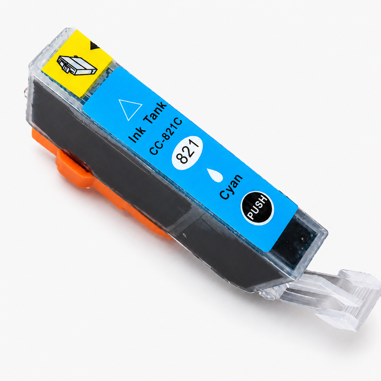 Cartucho tinta Canon CC-821 Cian compatible · ISO 9001