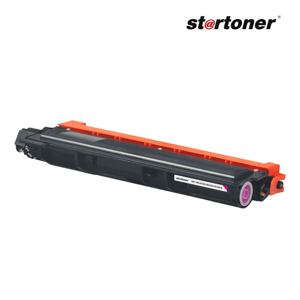 Pack tóner color Brother TN210 TN230 · vista trasera con engranajes visibles y chip de contacto · 2.200 págs Startoner