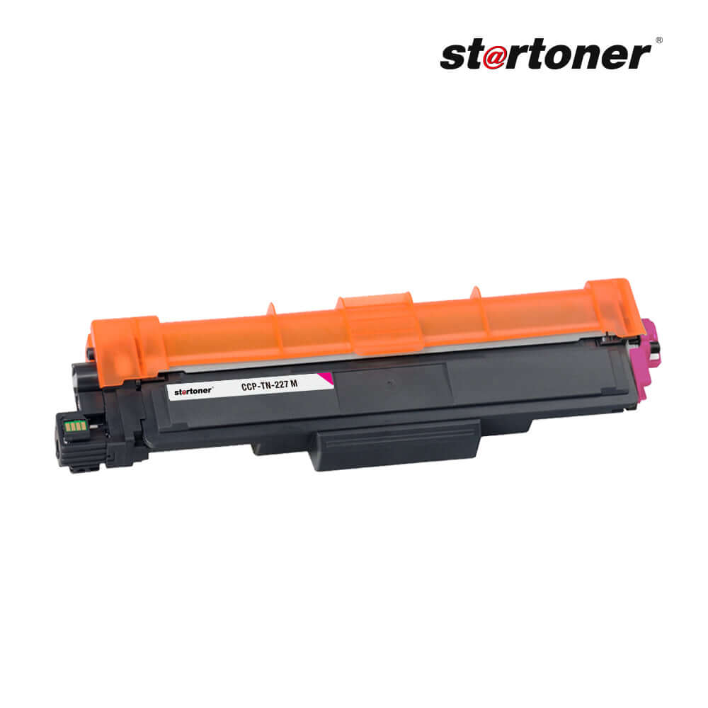Tóner color Brother TN247 TN243 compatible ISO 9001 · vista lateral del cuerpo principal y engranajes · Startoner