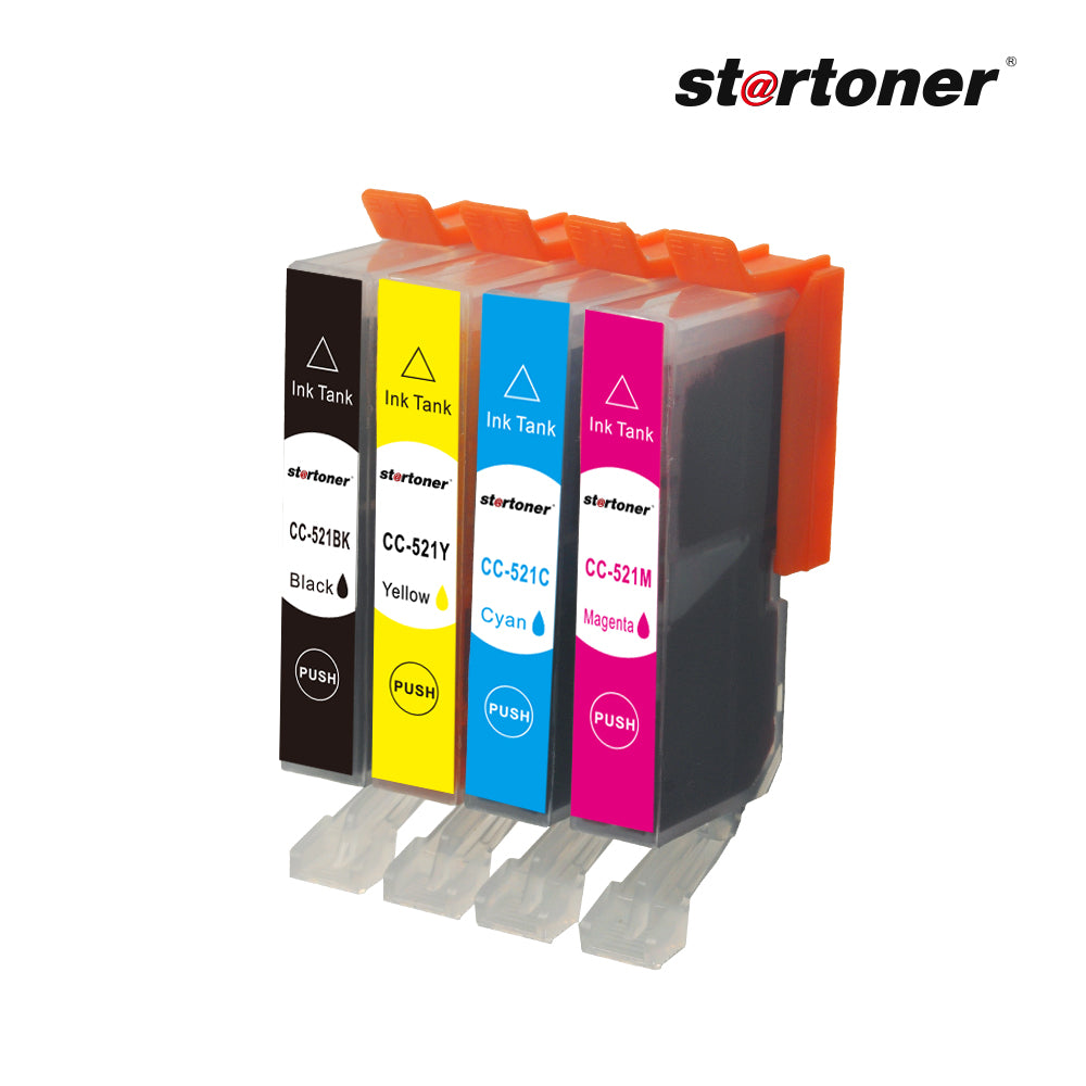 Canon CC-521 cartucho tinta compatible — ángulo lateral | Startoner