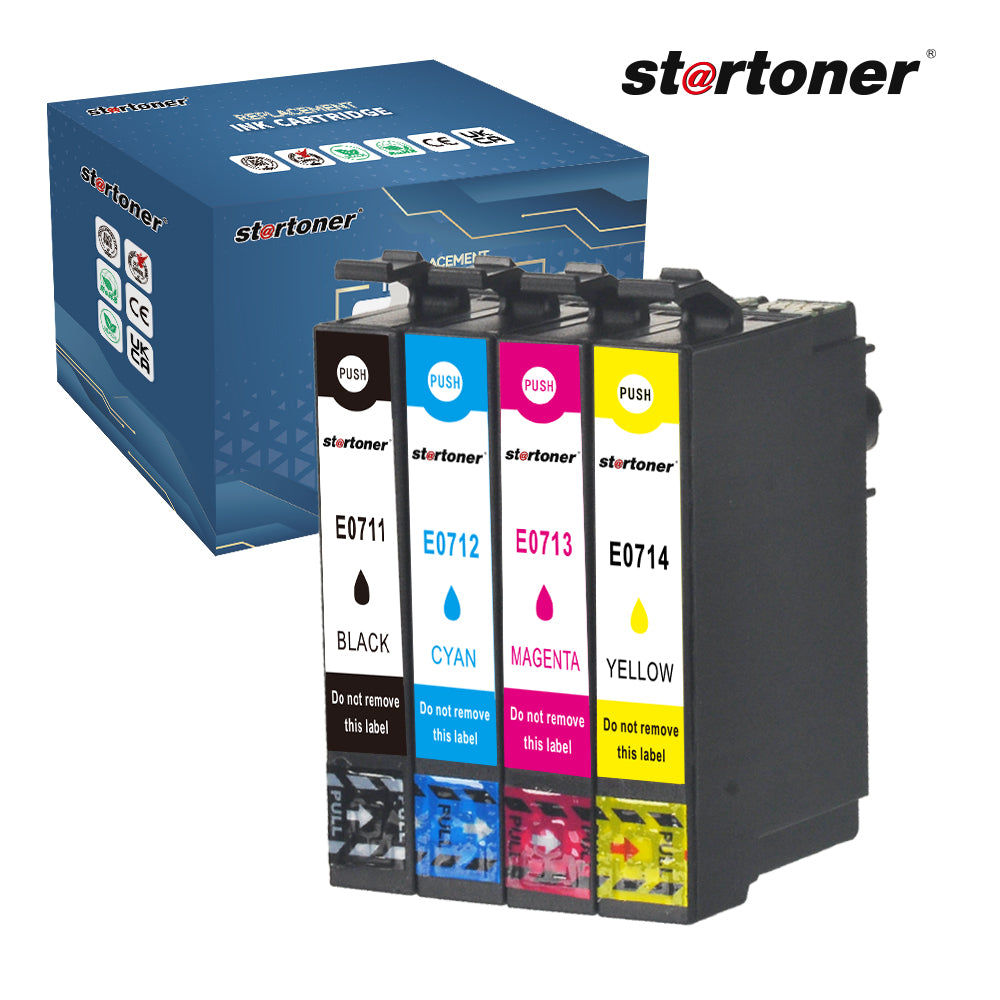 Epson T0711 cartucho tinta compatible — vista frontal | Startoner