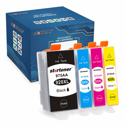 HP 920XL multipack cartuchos tinta compatible — caja y cartuchos | Startoner