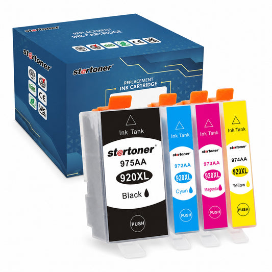 HP 920XL multipack cartuchos tinta compatible — caja y cartuchos | Startoner
