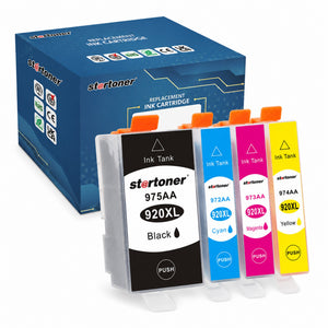 HP 920XL ink cartridges multipack compatible, box and cartridges | Startoner
