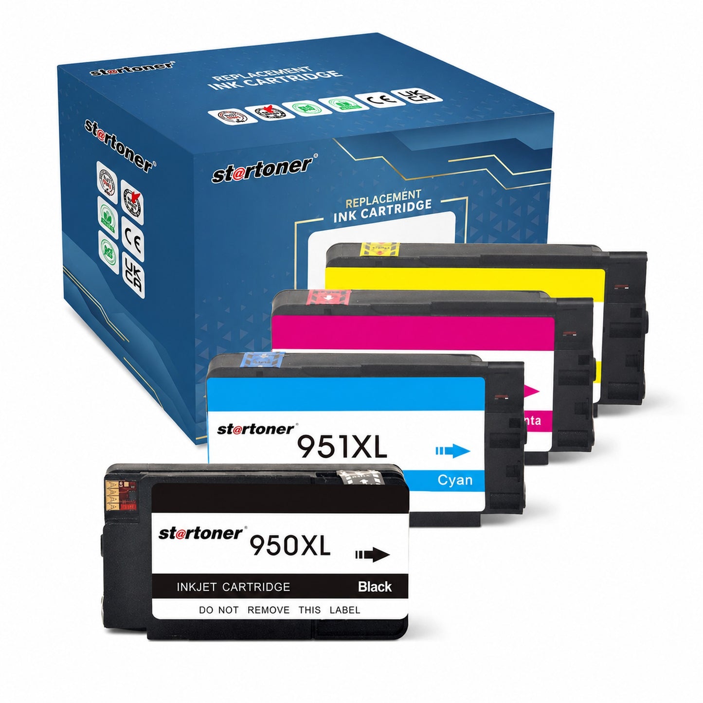 HP 950XL 951XL multipack cartuchos tinta compatible — caja y cartuchos | Startoner
