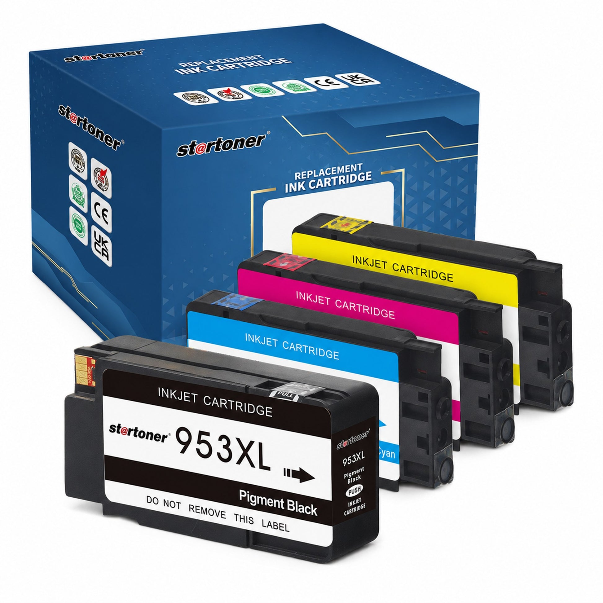 HP 953XL multipack cartuchos tinta compatible — caja y cartuchos | Startoner