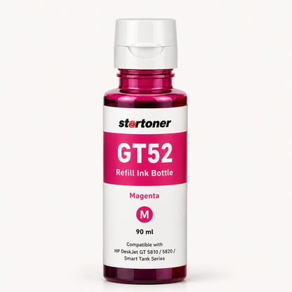 HP GT52 Magenta botella tinta refill compatible 90ml — vista individual | Startoner