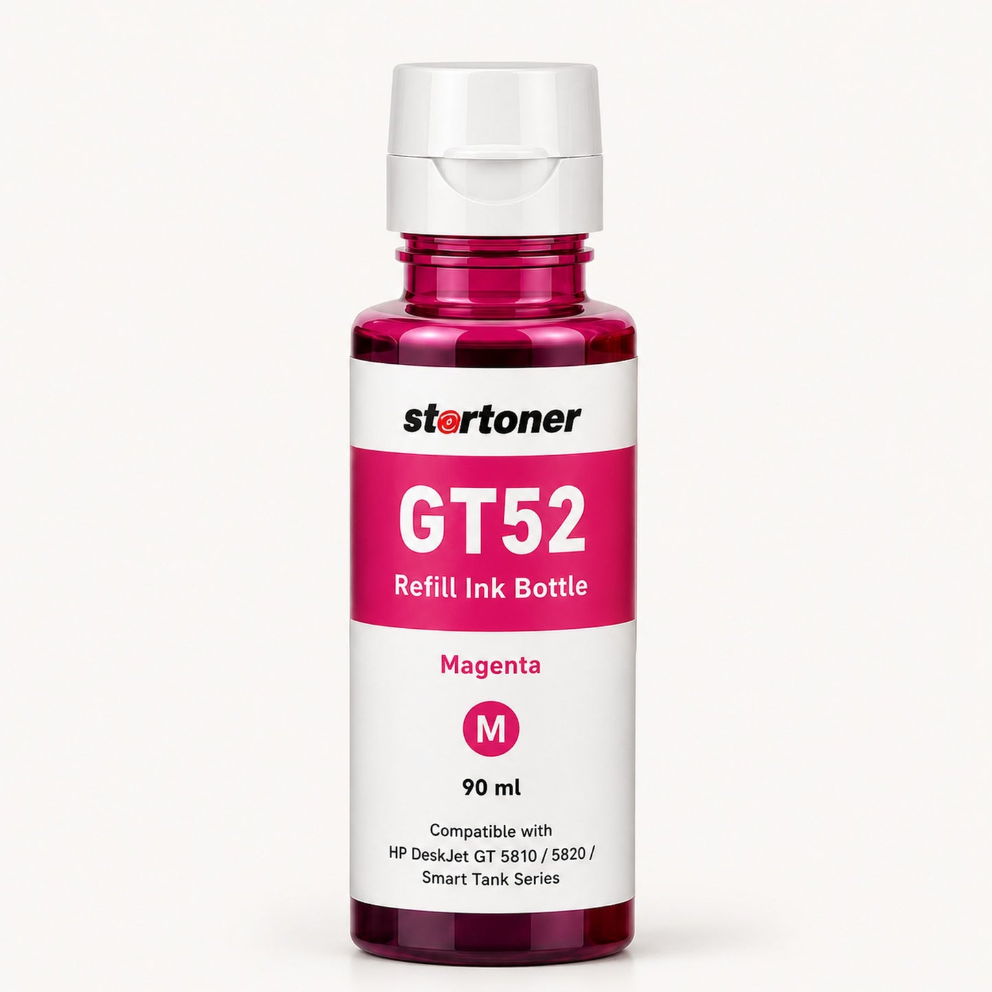 HP GT52 Magenta botella tinta refill compatible 90ml — vista individual | Startoner