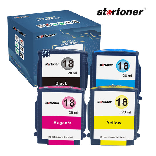 HP 18XL cartucho tinta compatible — vista frontal | Startoner