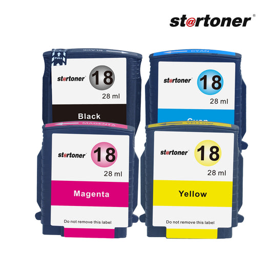 HP 18XL cartucho tinta compatible — ángulo lateral | Startoner