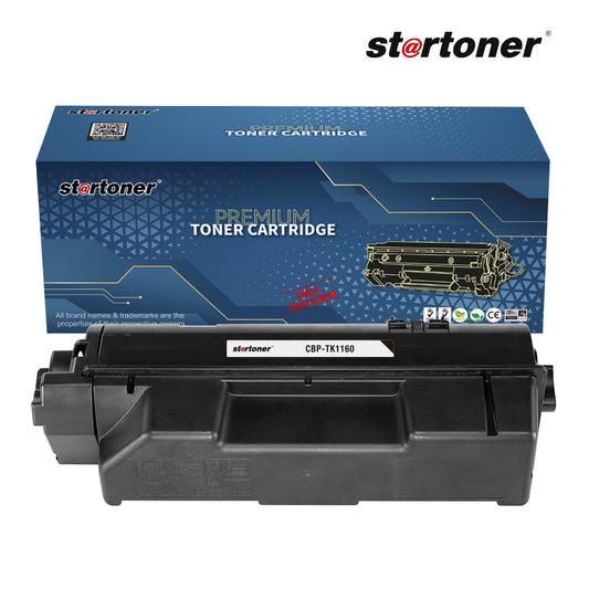 Kyocera TK1160 tóner compatible — vista frontal | Startoner