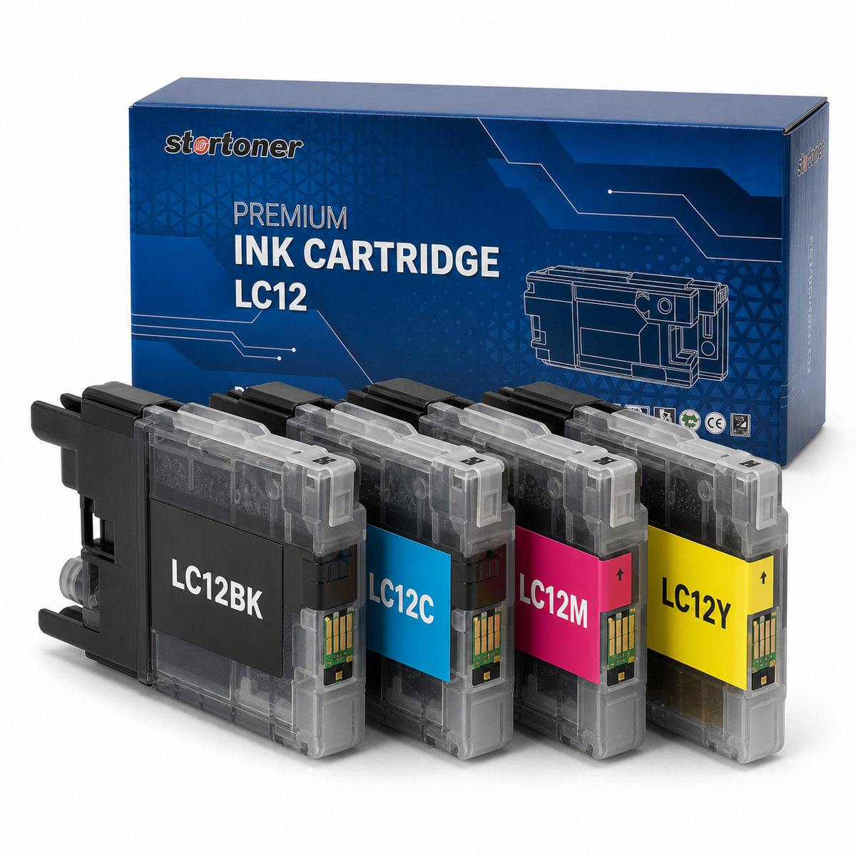 Cartucho tinta Brother LC12 compatible, detalle del producto | Startoner