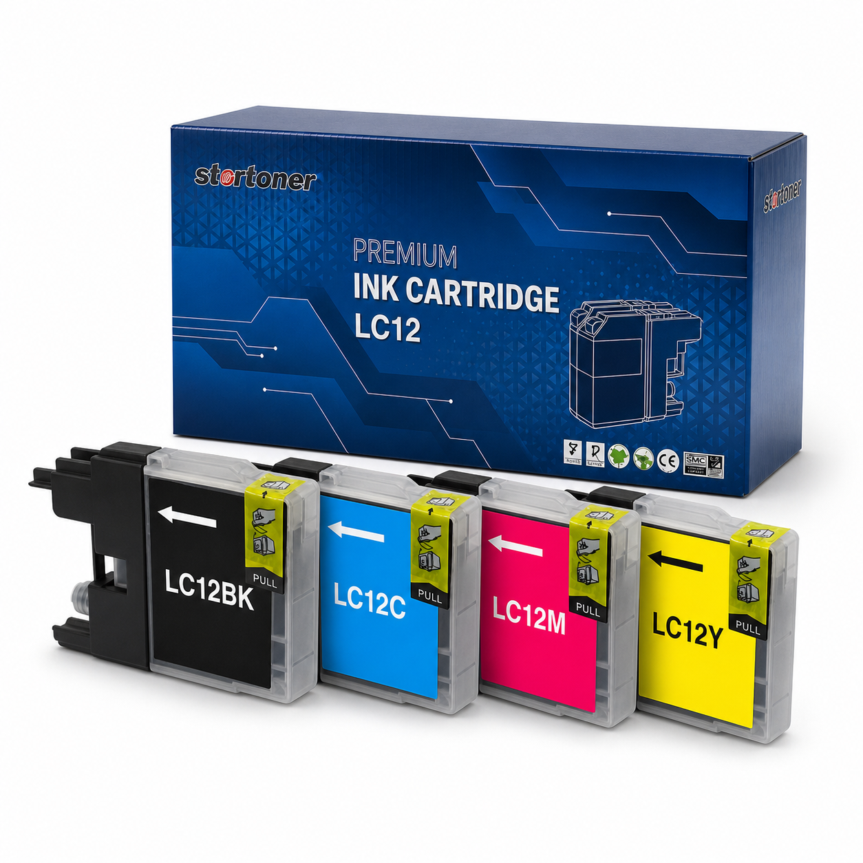 Cartucho tinta Brother LC12 compatible, vista principal | Startoner