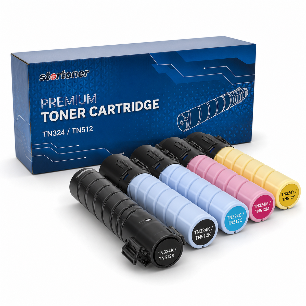 Tóner color Konica Minolta TN324 TN512 compatible, detalle del producto | Startoner